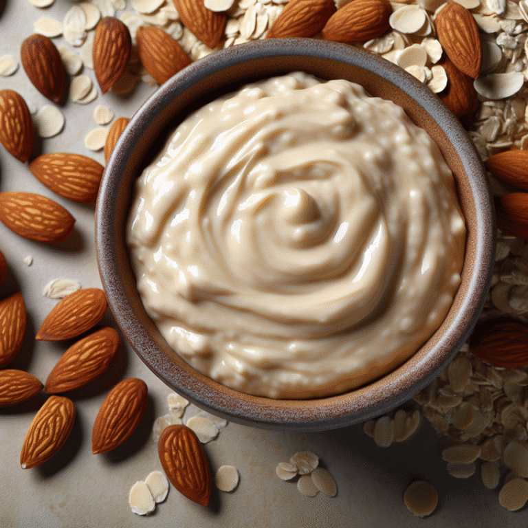 Nourishing oatmeal and almond milk face mask