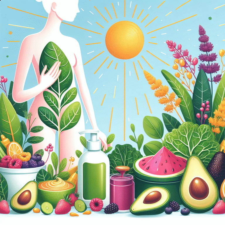 plant-based tips for healthy skin in summer