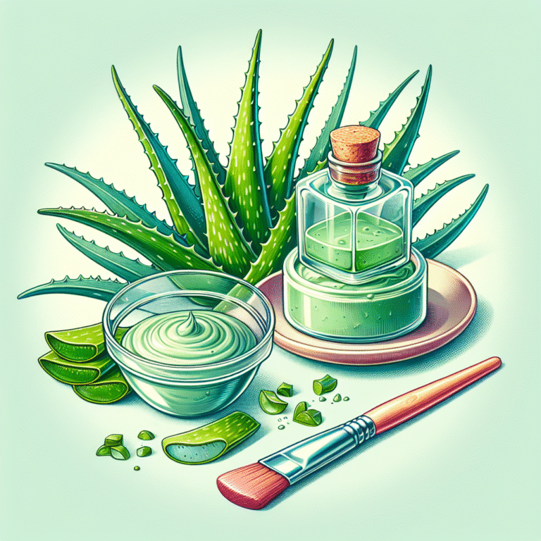 Using aloe vera in homemade face masks