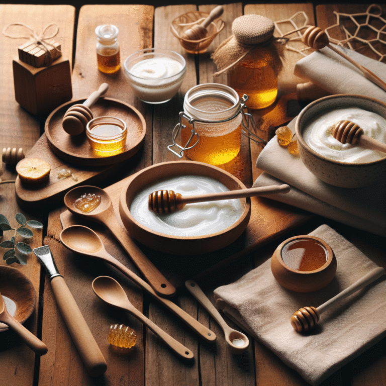 Creating a honey and yogurt face mask for moisturizing